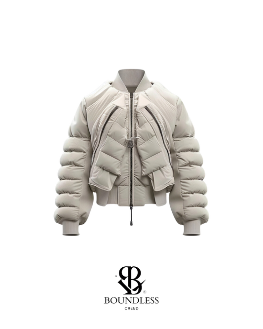 Cream Puffer Jacket