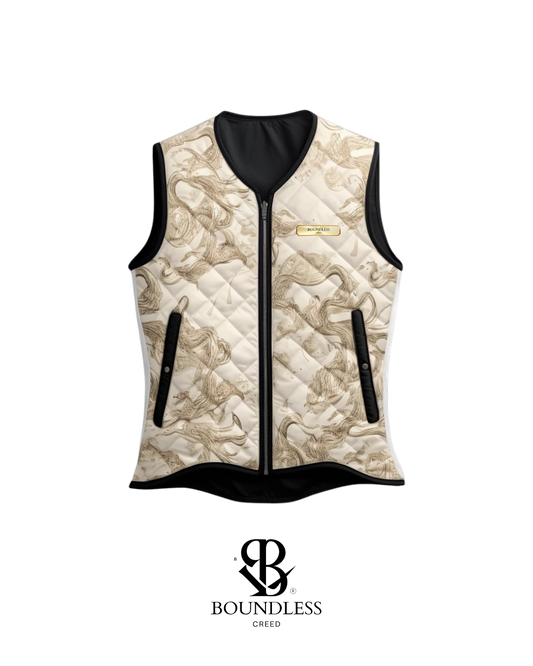 Cream Puffer Vest