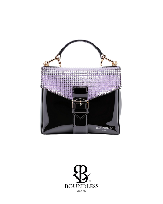 Crystal Purple Shoulder Bag